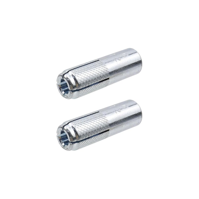 Sscon 10 Pcs 1/2 Inch Premium Zinc Plated Carbon Steel Concrete Knurled Drop in Anchors Secure Mounting for Home and Applications - Image 3